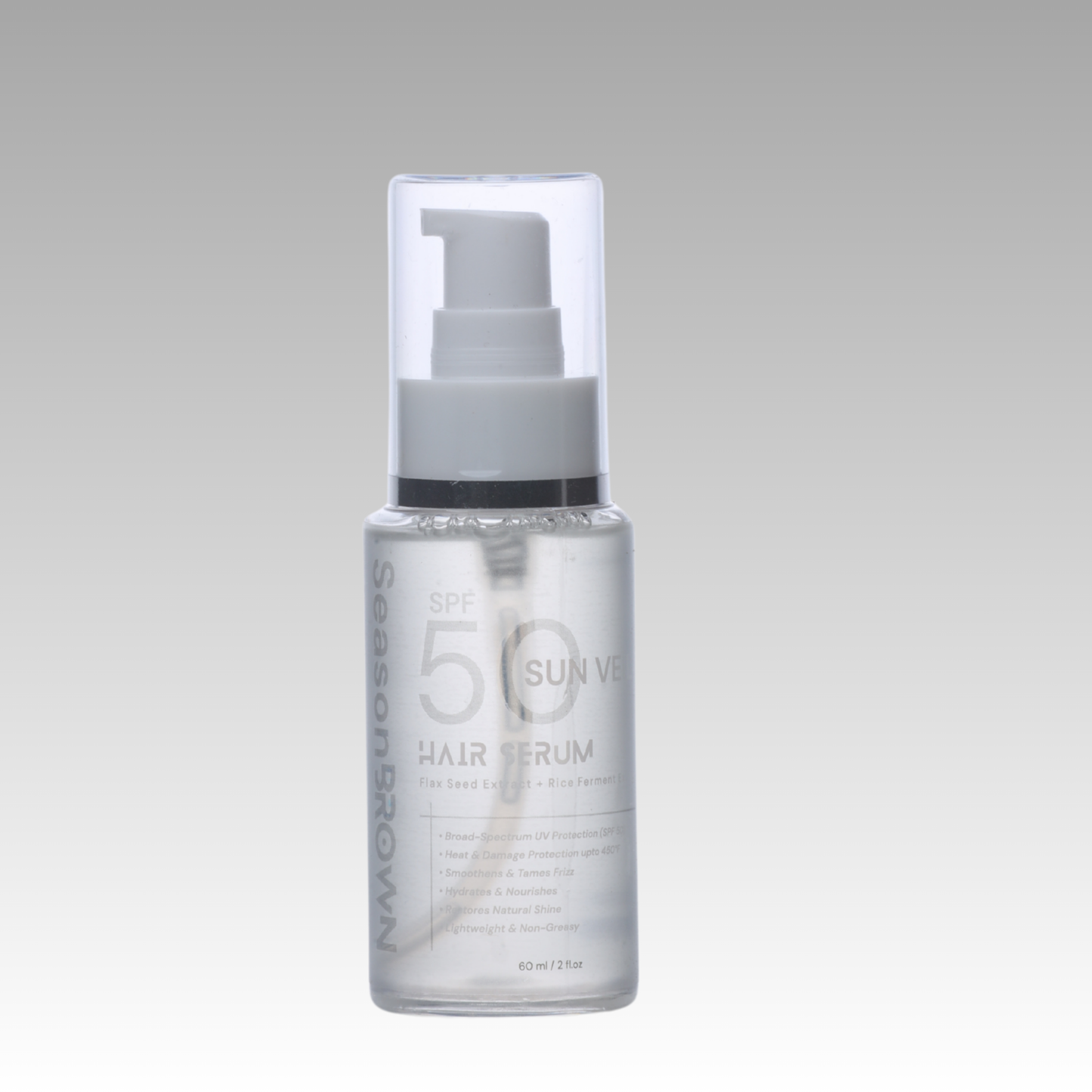 SeasonBrown Sun Veil 50 – Heat and UV Protect Hair Serum for damage prevention and healthy, frizz-free hair.